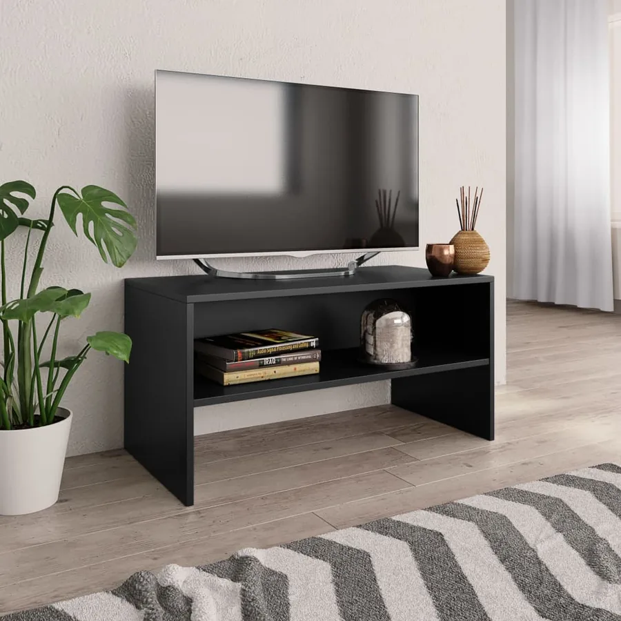 TV cabinet Black 80x40x40 cm Engineered wood