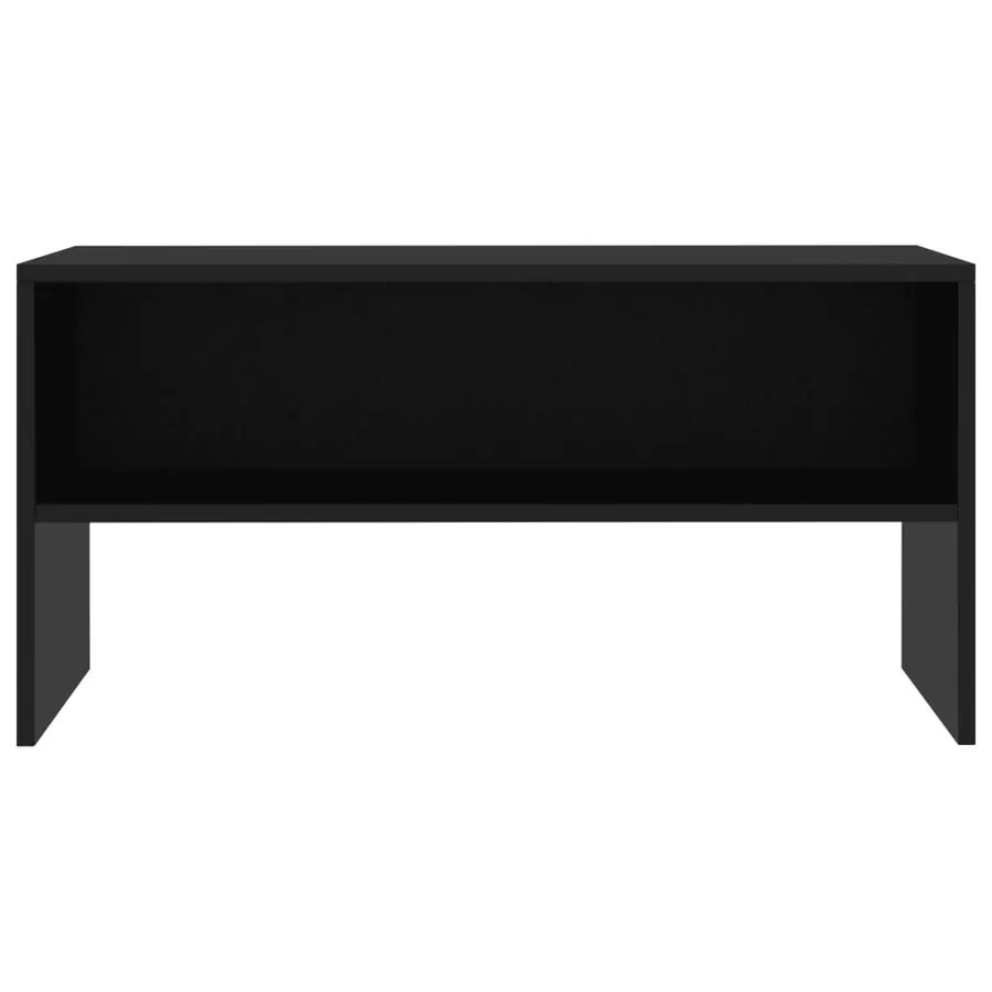 Meuble TV Noir 80x40x40 cm Bois d’ingénierie - 4
