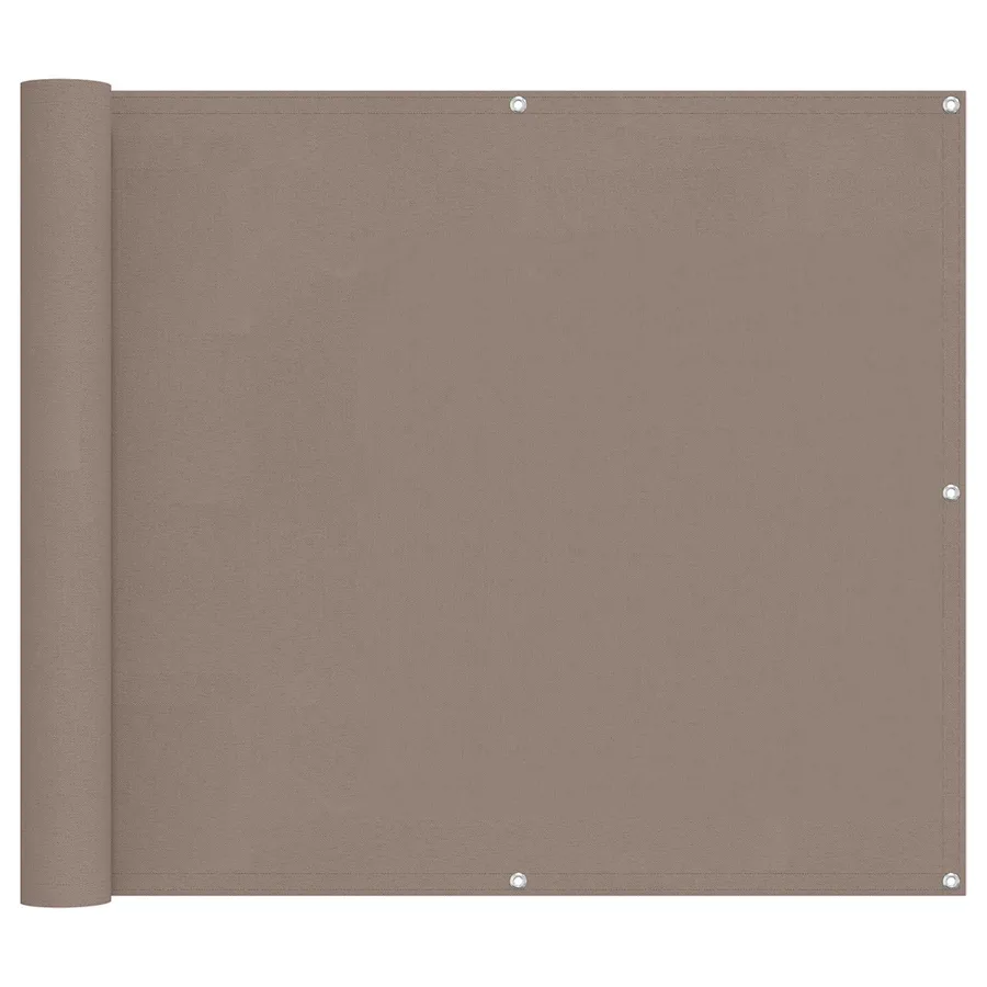 Écran de balcon Taupe 100 x 300 cm Tissu Oxford - 2