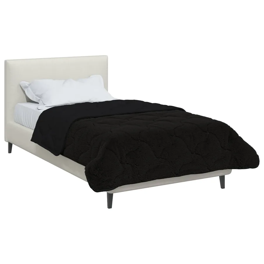 Duvet d'été simple Matelassé Noir 155 x 220 cm - 3