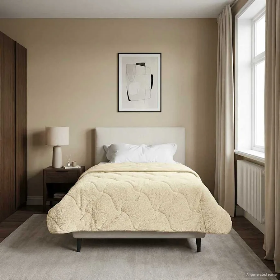 Duvet d'été simple Matelassé Crème 155 x 220 cm - 4
