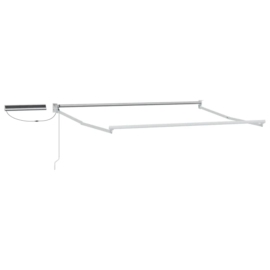 Cadre de store rétractable électrique Blanc 3 x 2 m Acier - 2