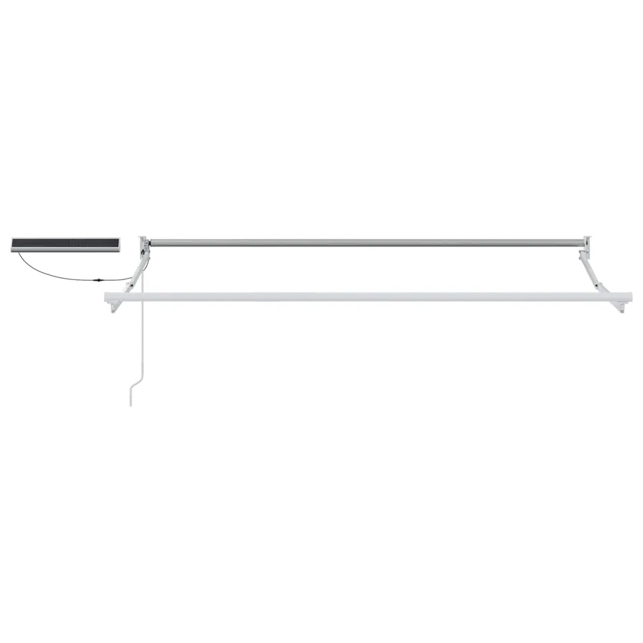 Cadre de store rétractable électrique Blanc 3 x 2 m Acier - 3