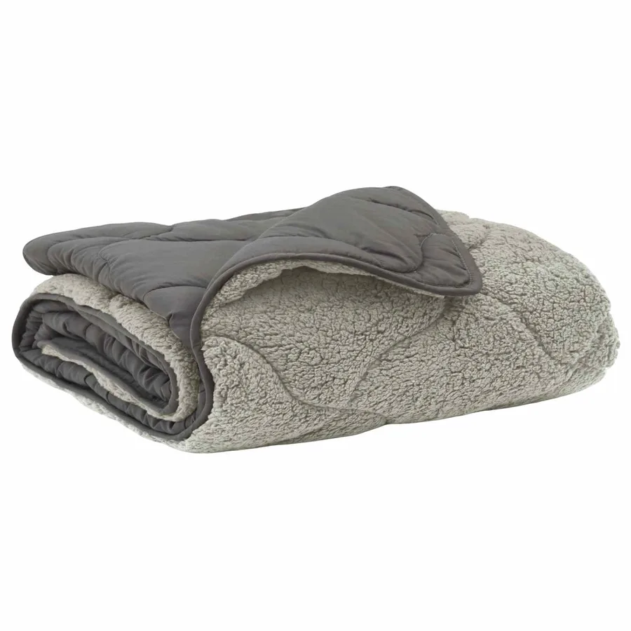 Duvet d'été simple Matelassé Gris clair 155 x 220 cm - 2