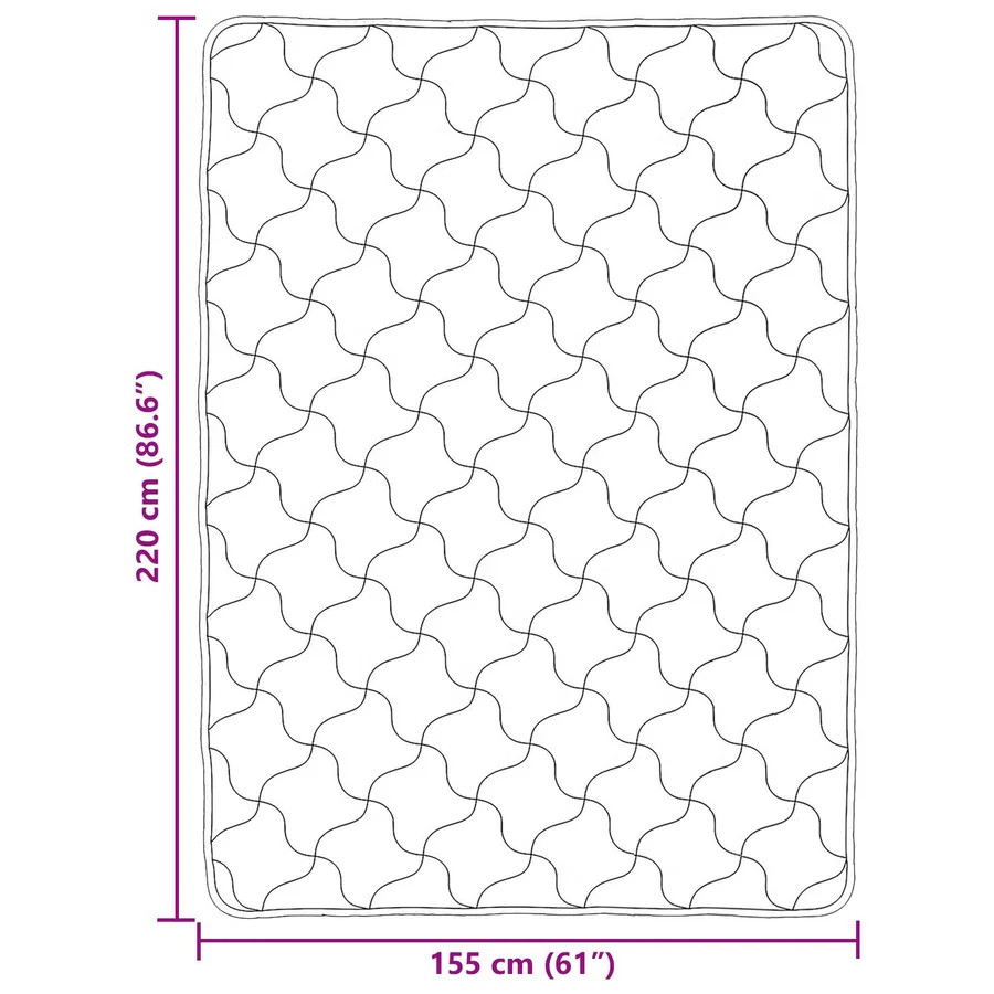 Duvet d'été simple Matelassé Gris clair 155 x 220 cm - 8