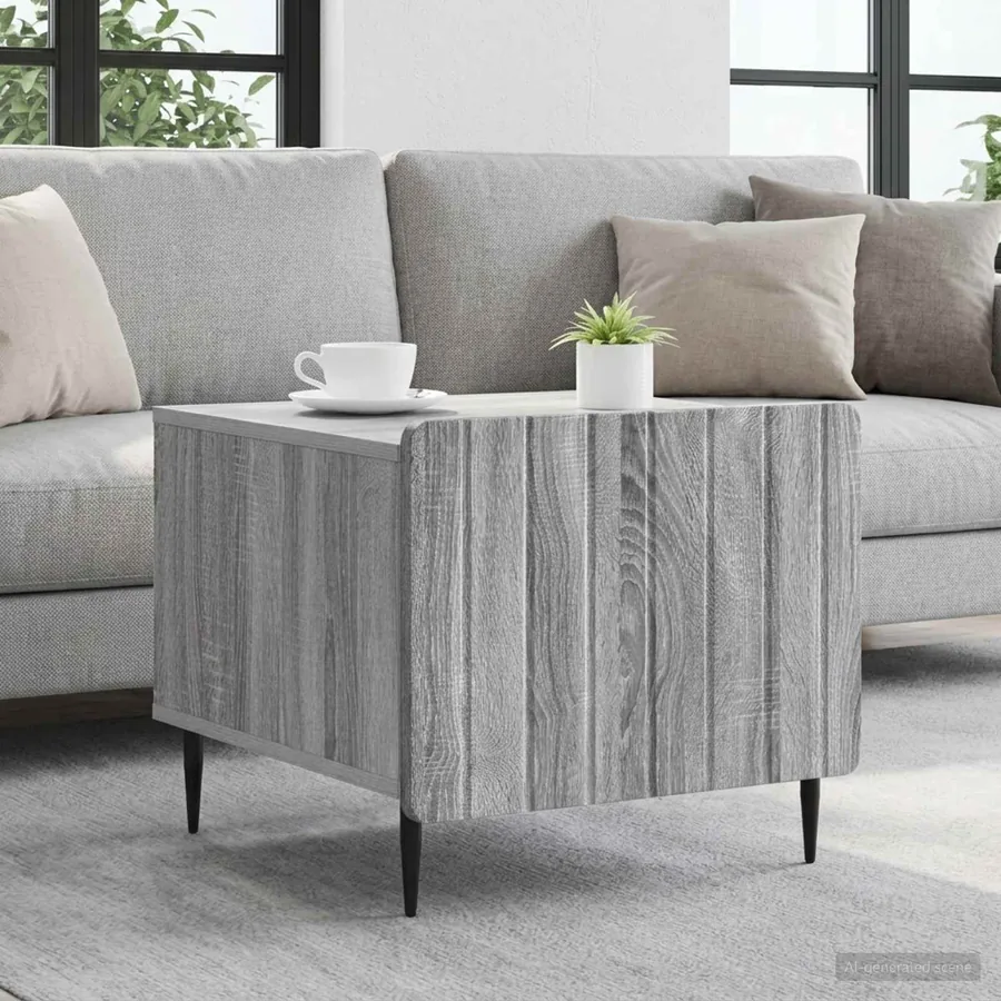 Table basse Sonoma gris 49 x 50 x 42 cm Bois d'ingénierie