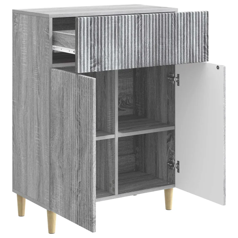 Buffet Sonoma gris 66 x 34,5 x 90 cm Bois d'ingénierie - 5