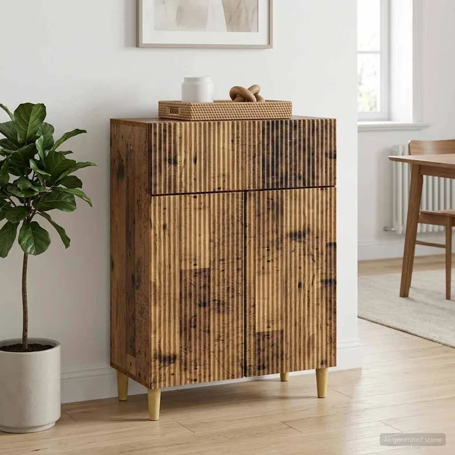 Buffet Bois ancien 66 x 34,5 x 90 cm Bois d'ingénierie