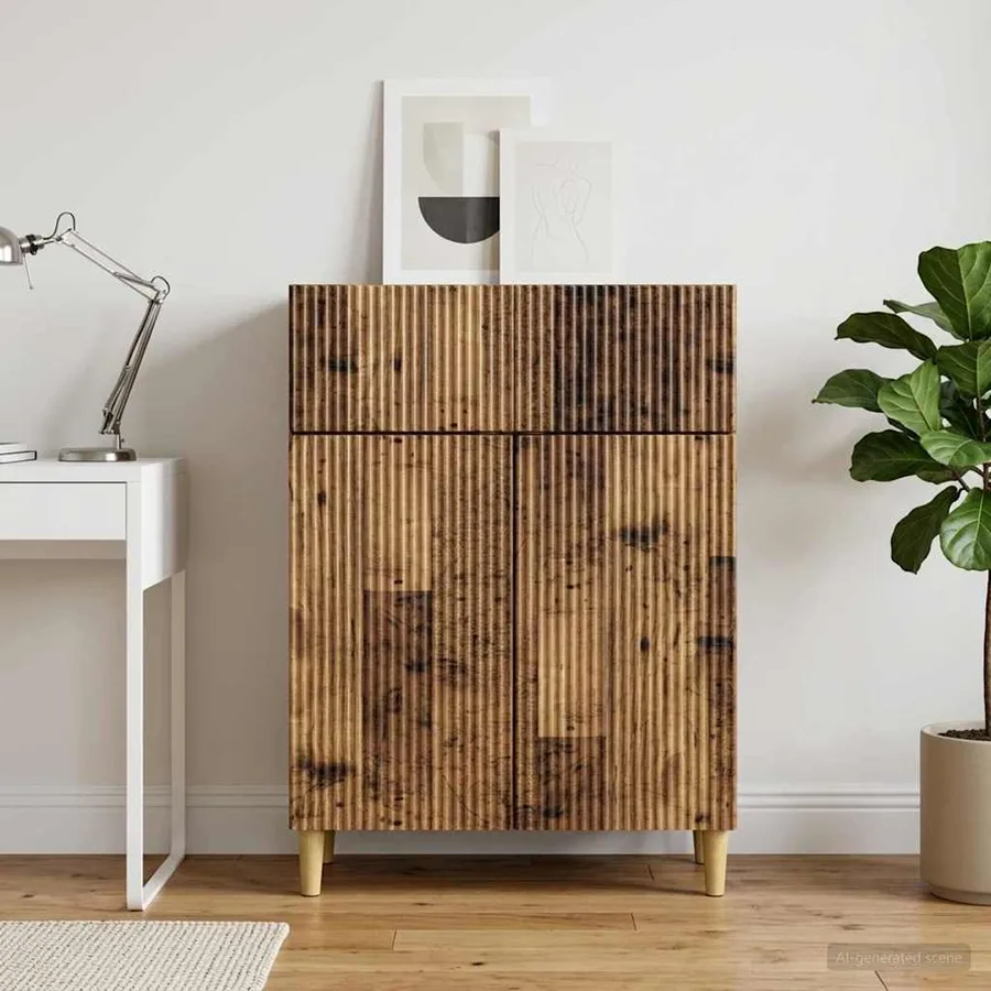 Buffet Bois ancien 66 x 34,5 x 90 cm Bois d'ingénierie - 4