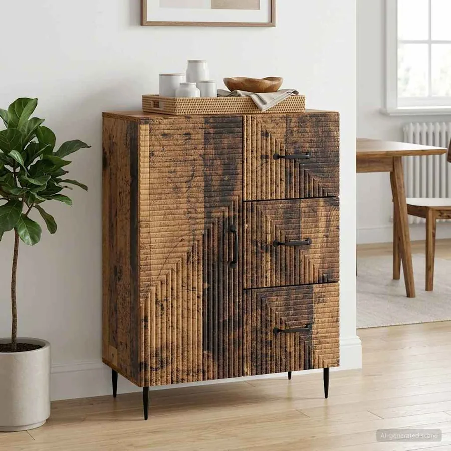 Buffet Bois ancien 66 x 34,5 x 89,5 cm Bois d'ingénierie