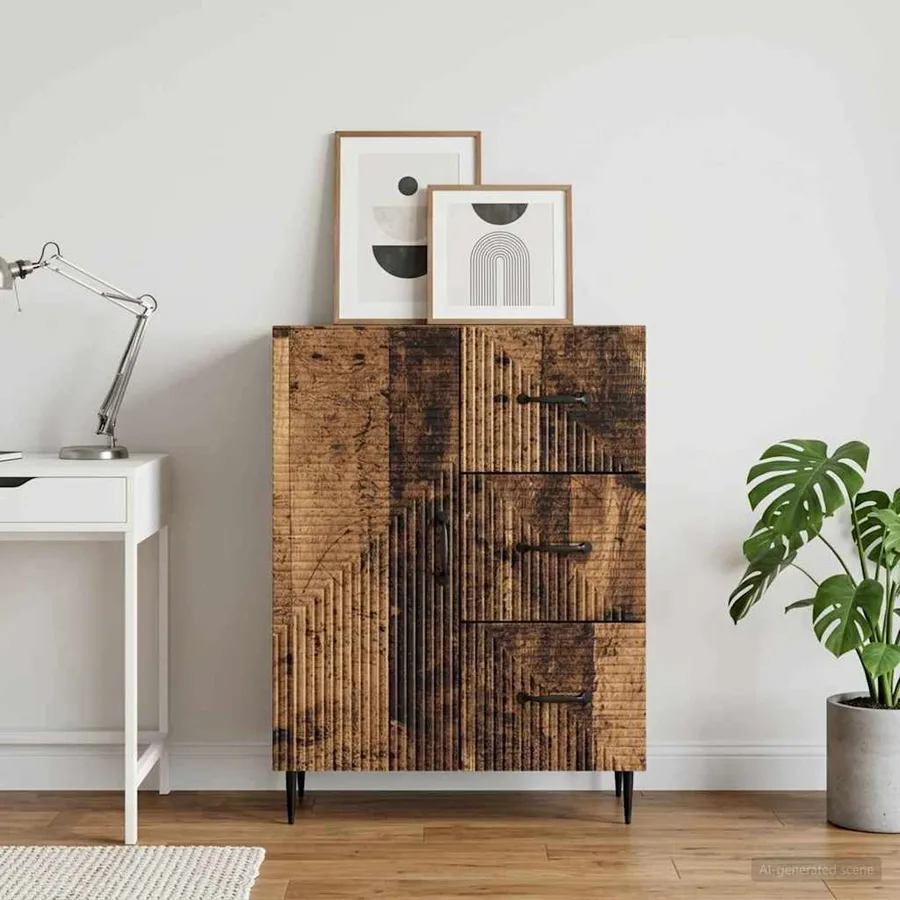 Buffet Bois ancien 66 x 34,5 x 89,5 cm Bois d'ingénierie - 4