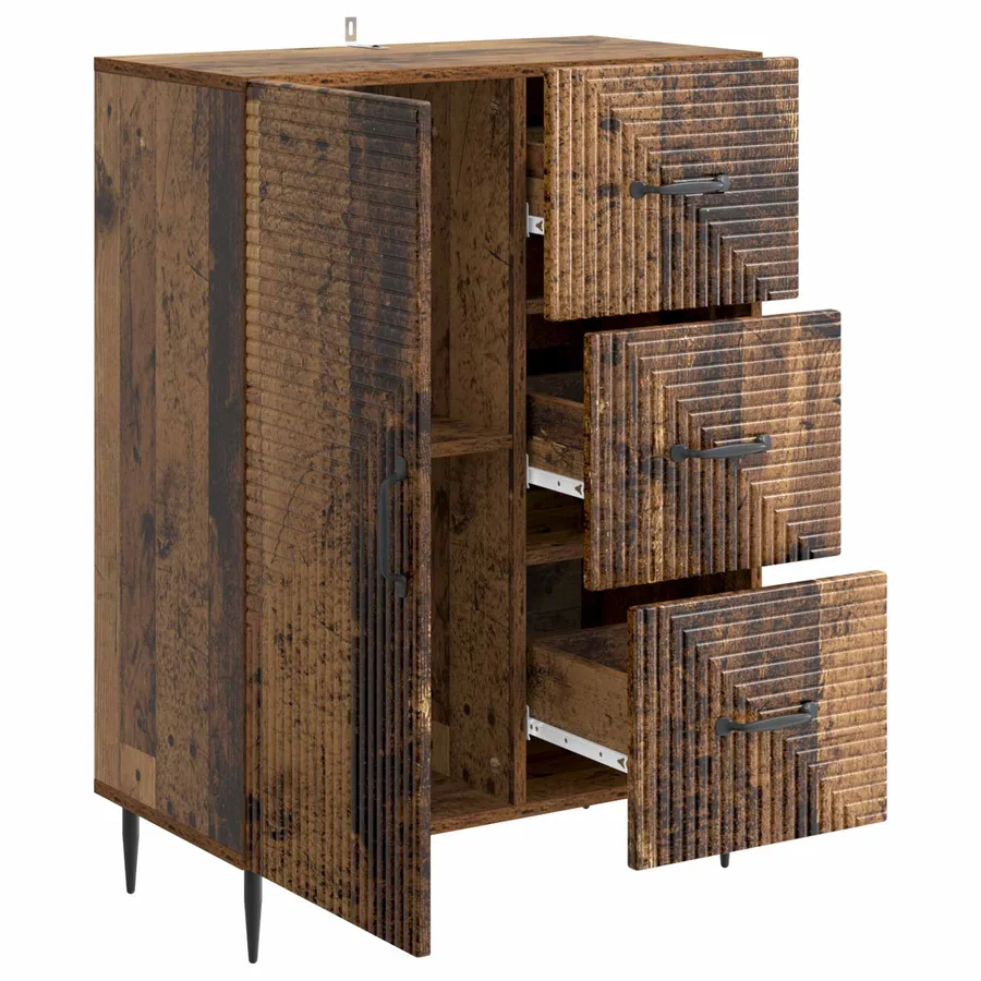 Buffet Bois ancien 66 x 34,5 x 89,5 cm Bois d'ingénierie - 5