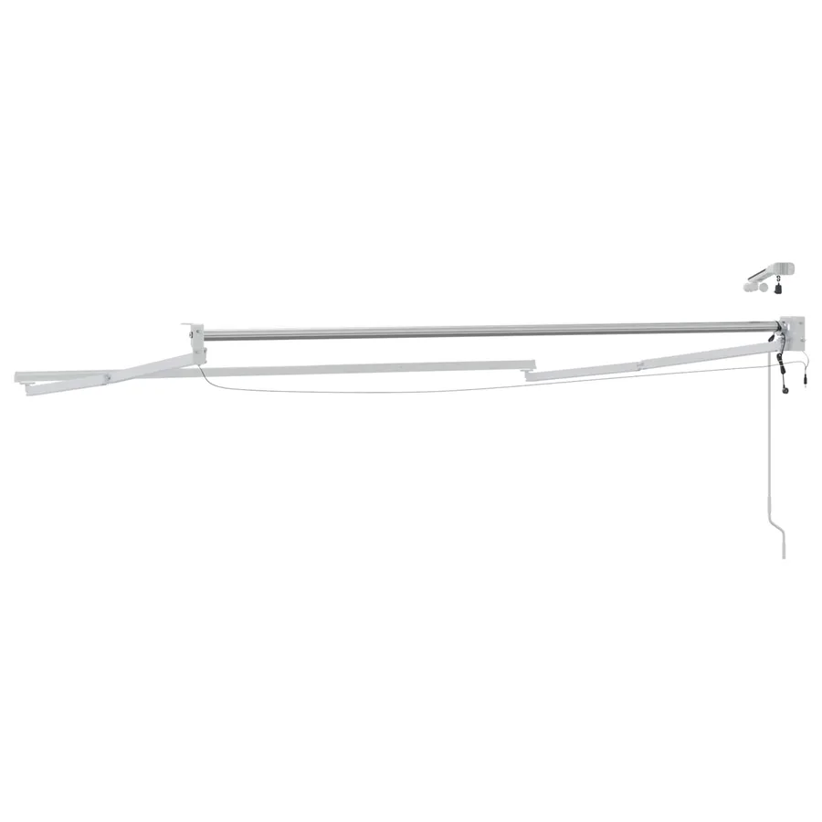 Cadre de store rétractable électrique Blanc 3,5 x 2,5 m - 7