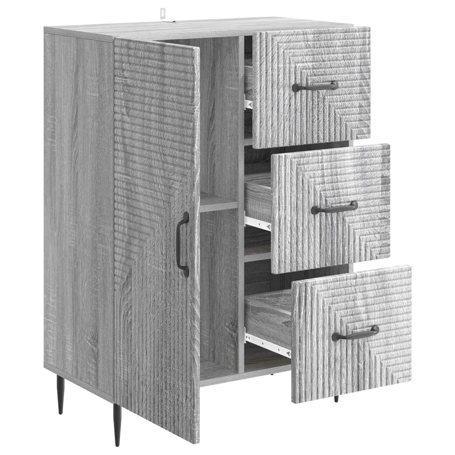 Buffet Sonoma gris 66 x 34,5 x 89,5 cm Bois d'ingénierie - 5