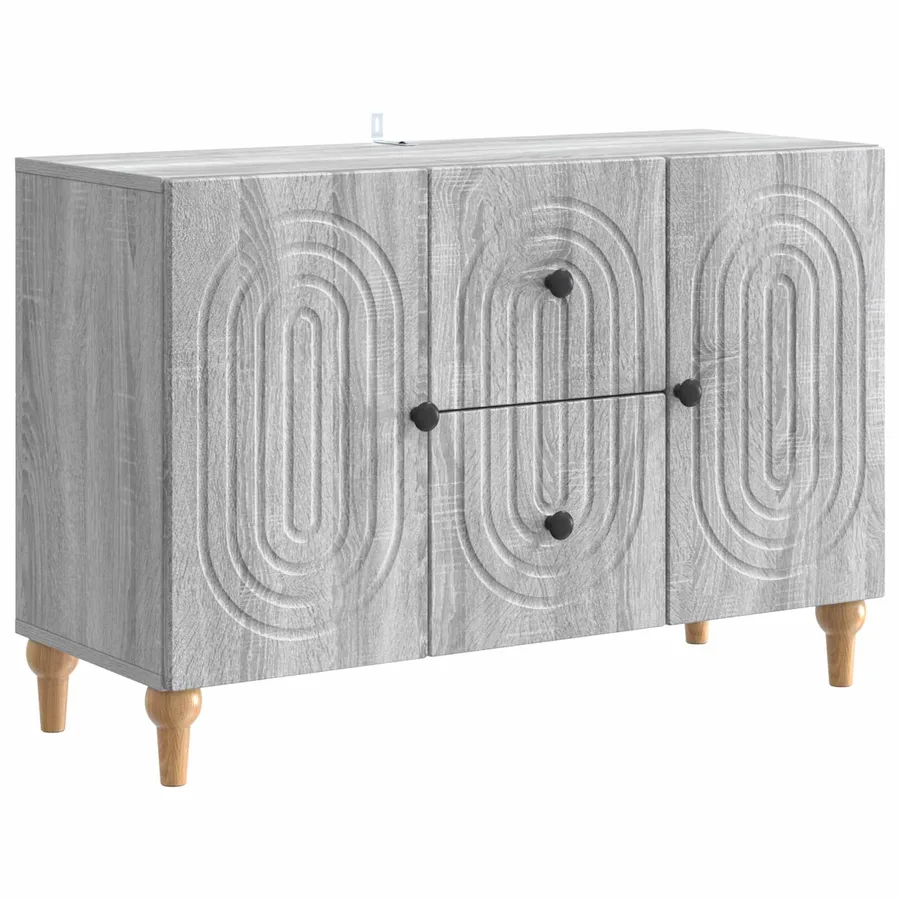 Meuble TV Sonoma gris 89 x 34,5 x 60 cm Bois d'ingénierie - 2