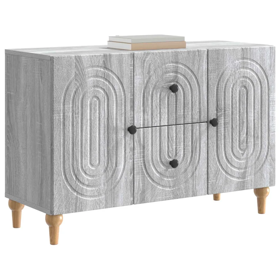 Meuble TV Sonoma gris 89 x 34,5 x 60 cm Bois d'ingénierie - 3