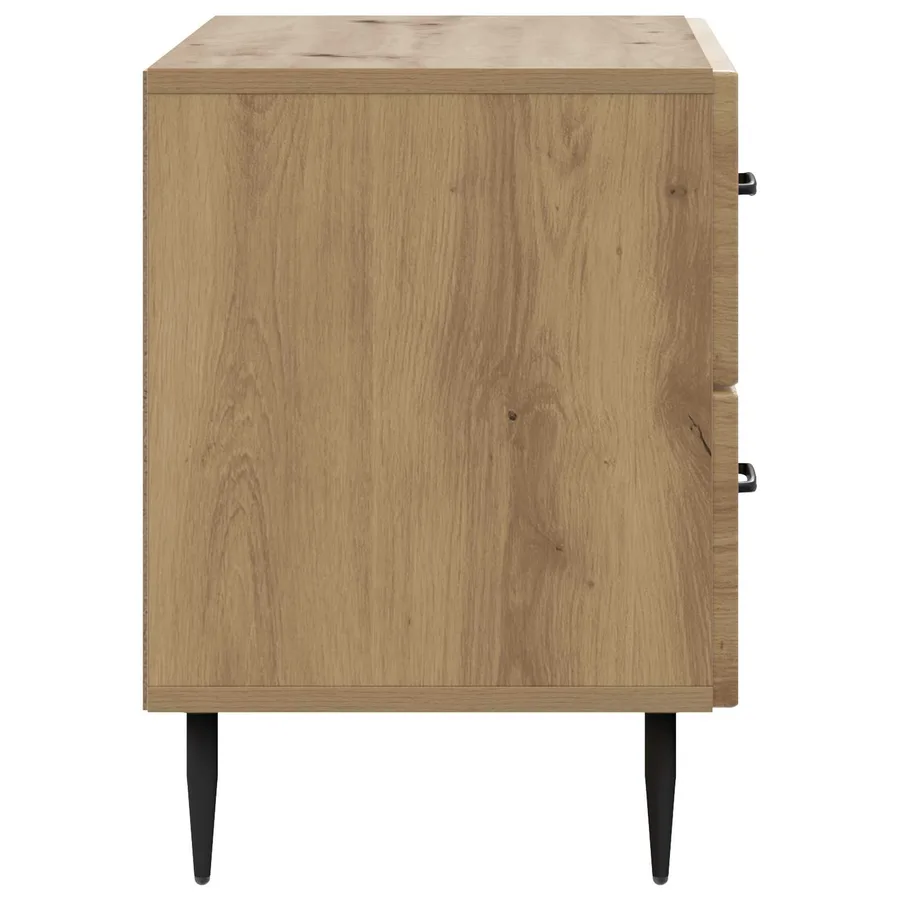Cabinet de chevet Chêne artisanal 62 x 34,5 x 47,5 cm - 6