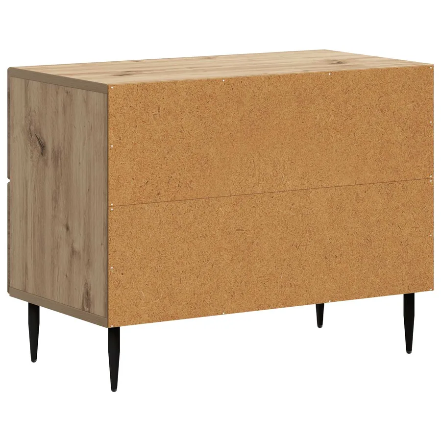 Cabinet de chevet Chêne artisanal 62 x 34,5 x 47,5 cm - 7