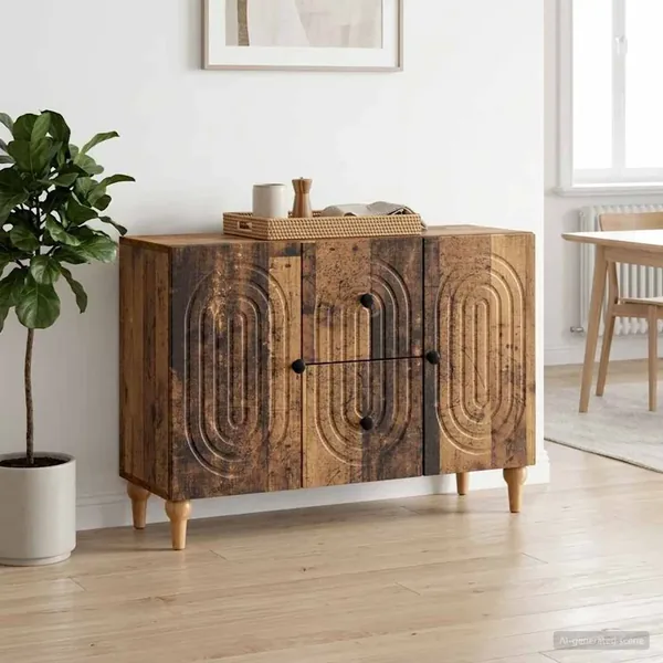 Meuble TV Bois ancien 89 x 34,5 x 60 cm Bois d'ingénierie