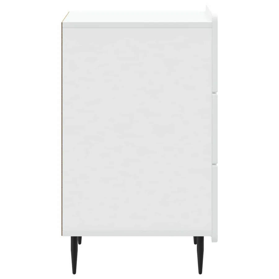 Cabinet de chevet Blanc 43 x 41 x 68 cm Bois d'ingénierie - 6