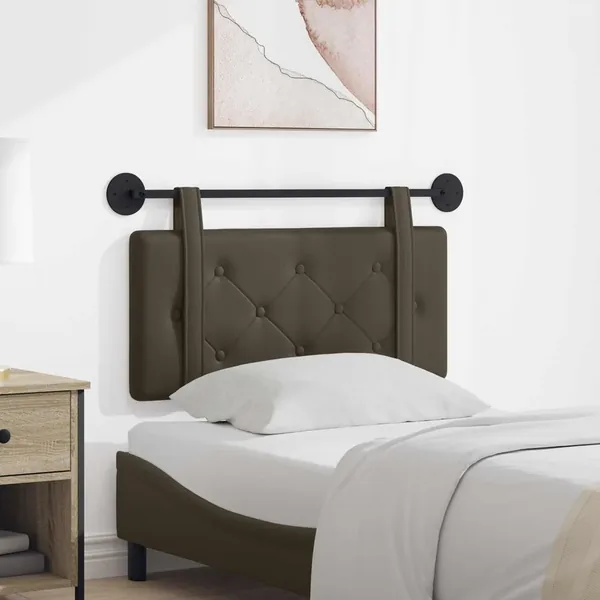 Tête de lit suspendue Gris Simili cuir