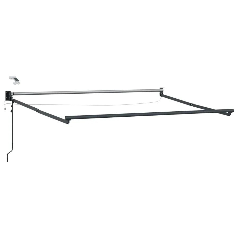 Cadre de store rétractable électrique Anthracite 3,5 x 2,5 m - 2