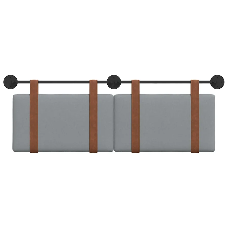 Tête de lit suspendue Gris clair PU antique - 5
