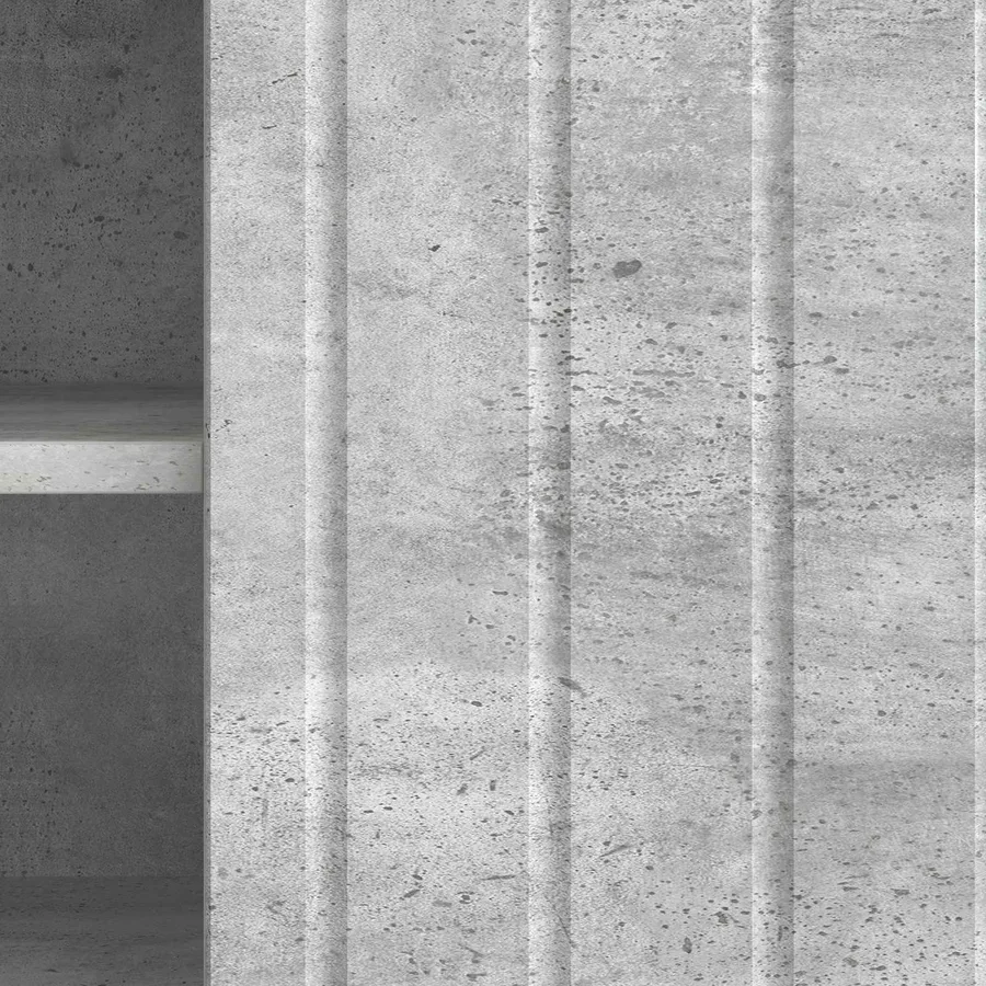 Meuble TV Gris béton 102 x 34,5 x 52 cm Bois d'ingénierie - 10