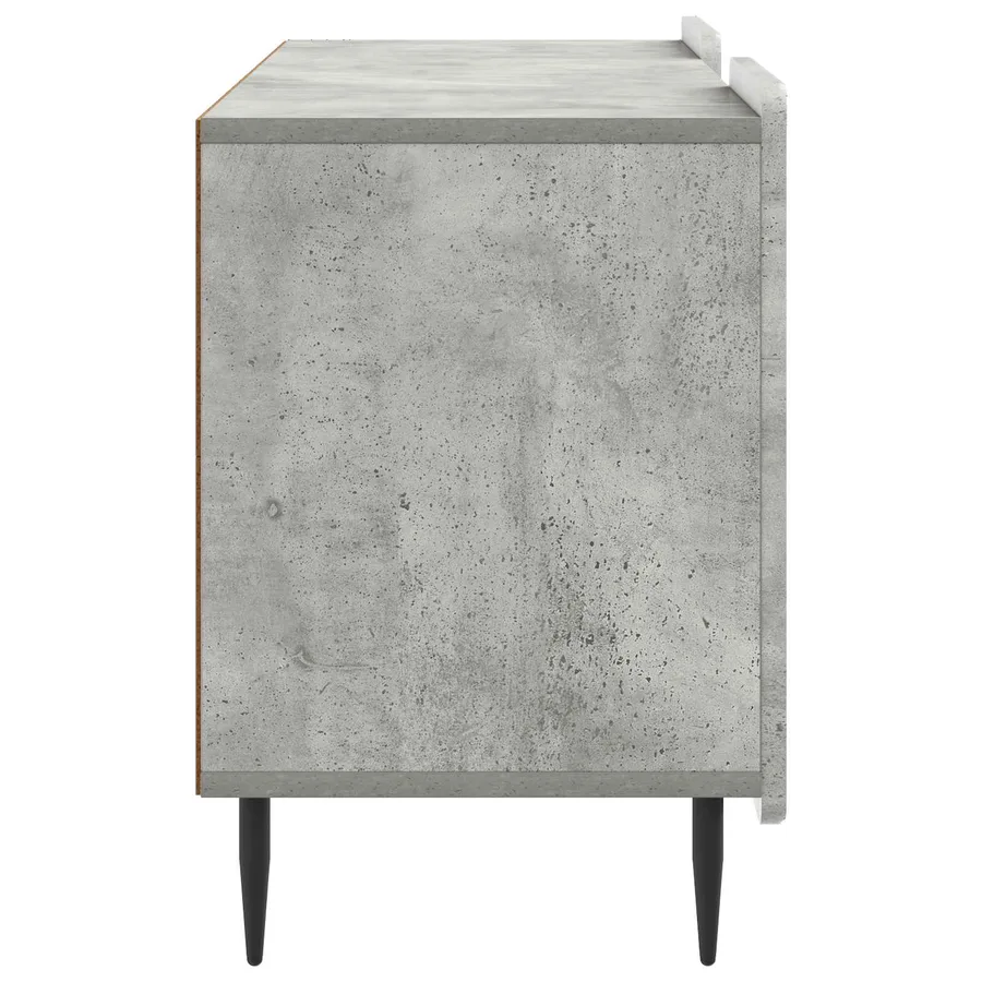 Meuble TV Gris béton 102 x 34,5 x 52 cm Bois d'ingénierie - 7