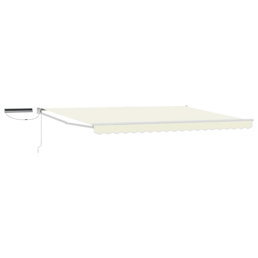 Auvent rétractable électrique Crème et Blanc 4 × 3 m - 2