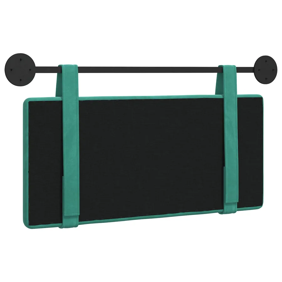Tête de lit suspendue Turquoise Velours - 7