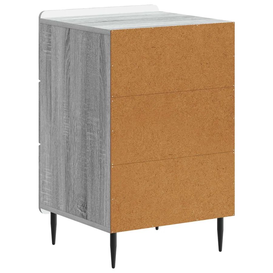 Cabinet de chevet Sonoma gris 43 x 41 x 68 cm Bois d'ingénierie - 7