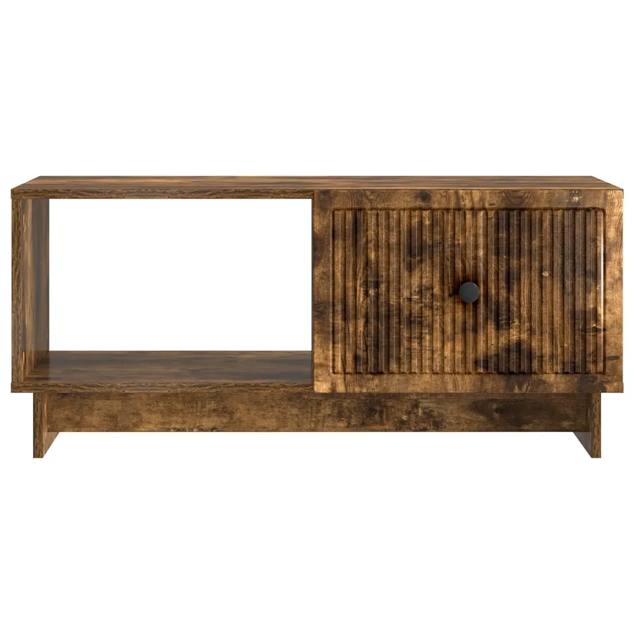 Table basse Chêne fumé 90 x 50 x 40 cm Bois d'ingénierie - 5