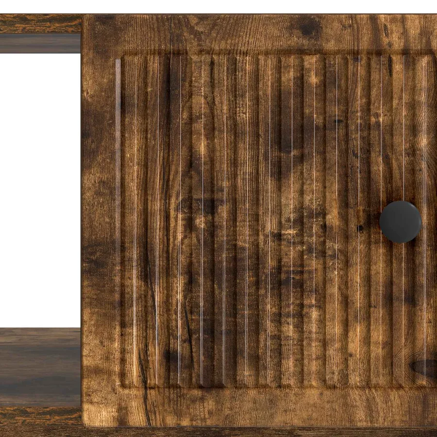 Table basse Chêne fumé 90 x 50 x 40 cm Bois d'ingénierie - 9