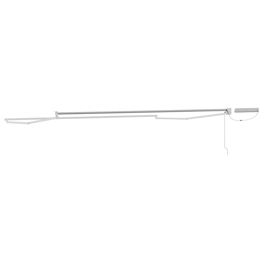 Cadre de store rétractable électrique Blanc 5 x 3 m Acier - 5