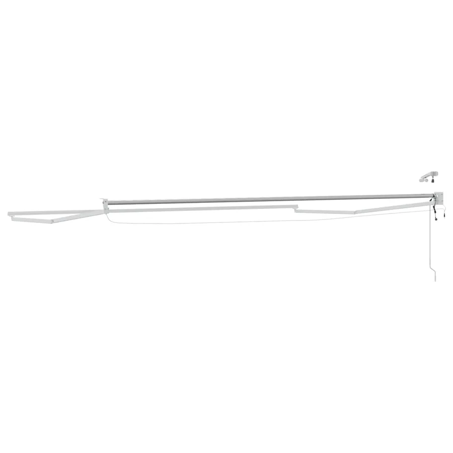 Cadre de store rétractable électrique Blanc 4,5 × 3 m Aluminium - 7
