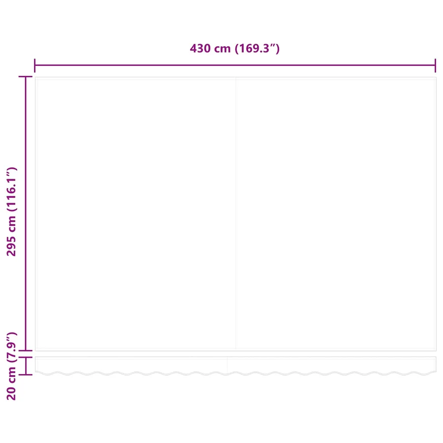 Auvent rétractable électrique Multicolore 4,5 × 3 m - 13