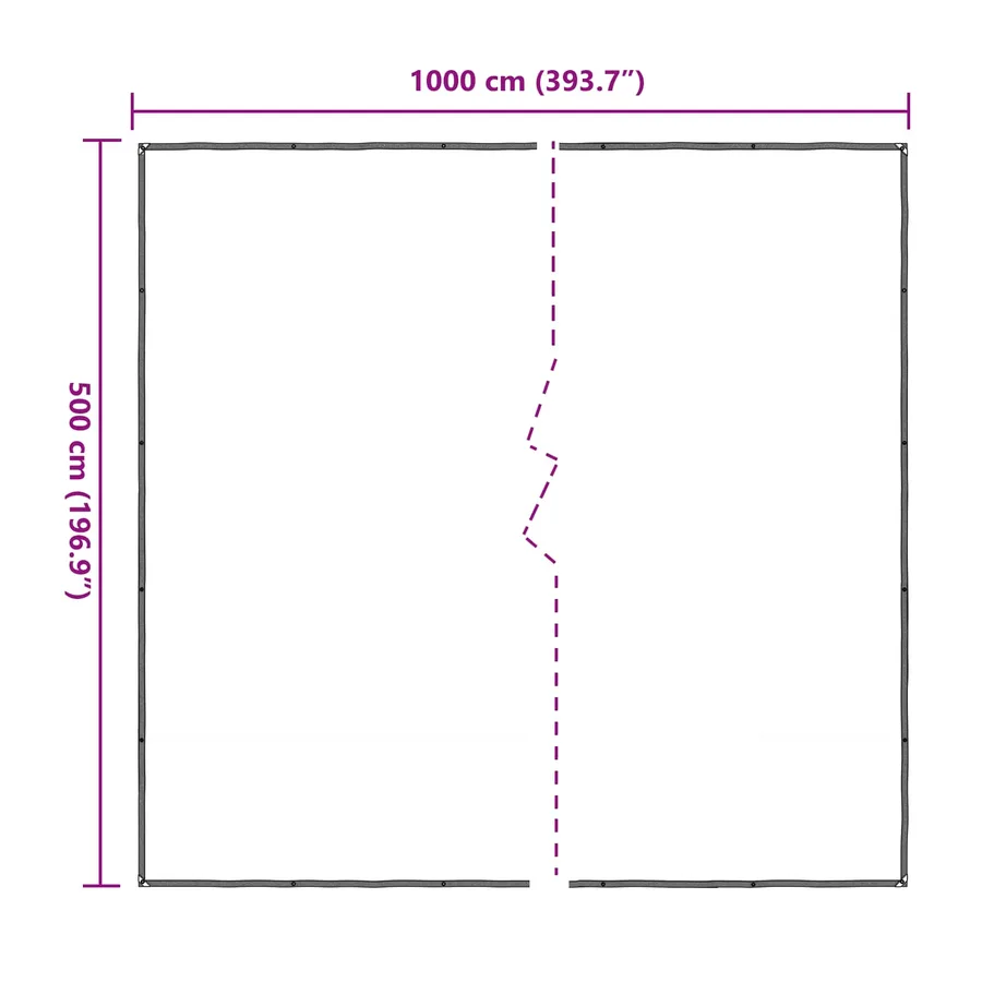 Couverture pour plantes Transparent 5 x 10 m PE - 10