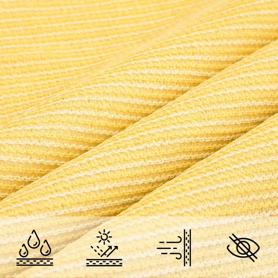 Voile d'ombrage 160 g/m² Beige 2x3,5 m PEHD - 5