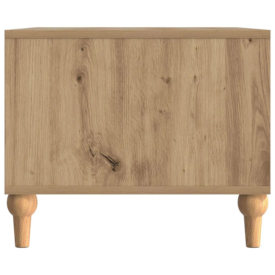 Table basse Chêne artisanal 90 x 50 x 40 cm Bois d'ingénierie - 6
