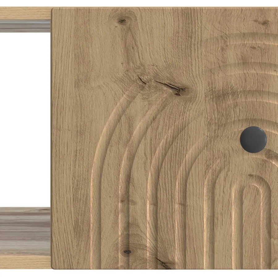 Table basse Chêne artisanal 90 x 50 x 40 cm Bois d'ingénierie - 9