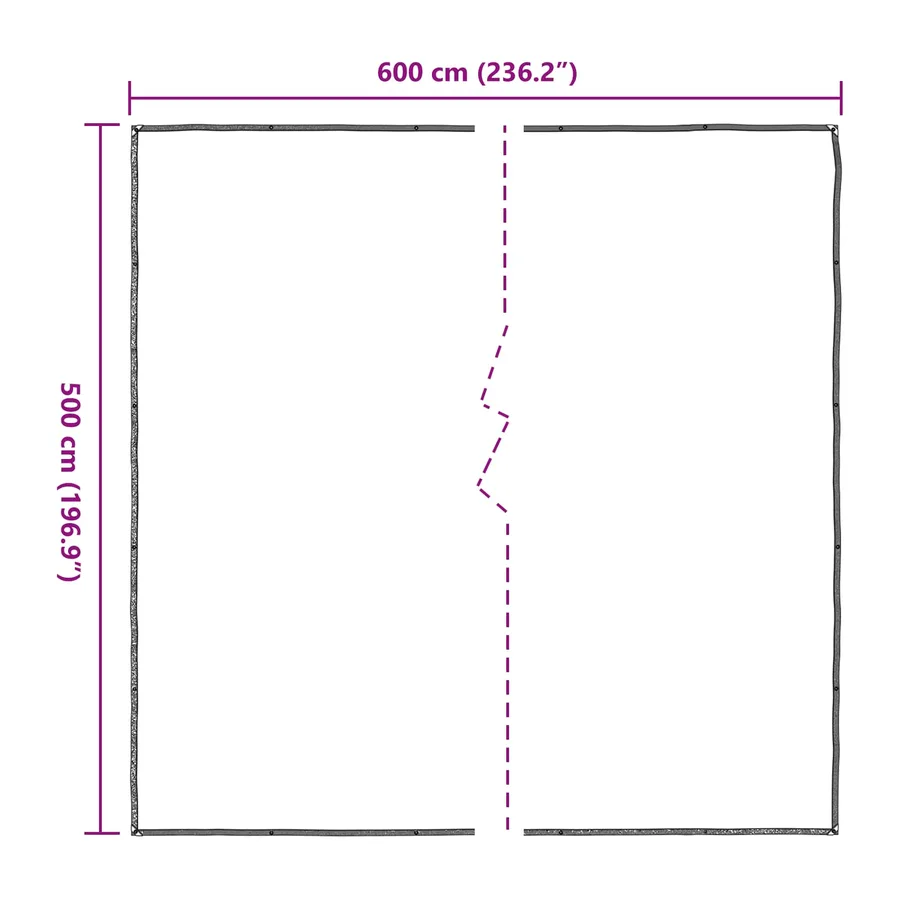 Couverture pour plantes Transparent 5 x 6 m PE - 8