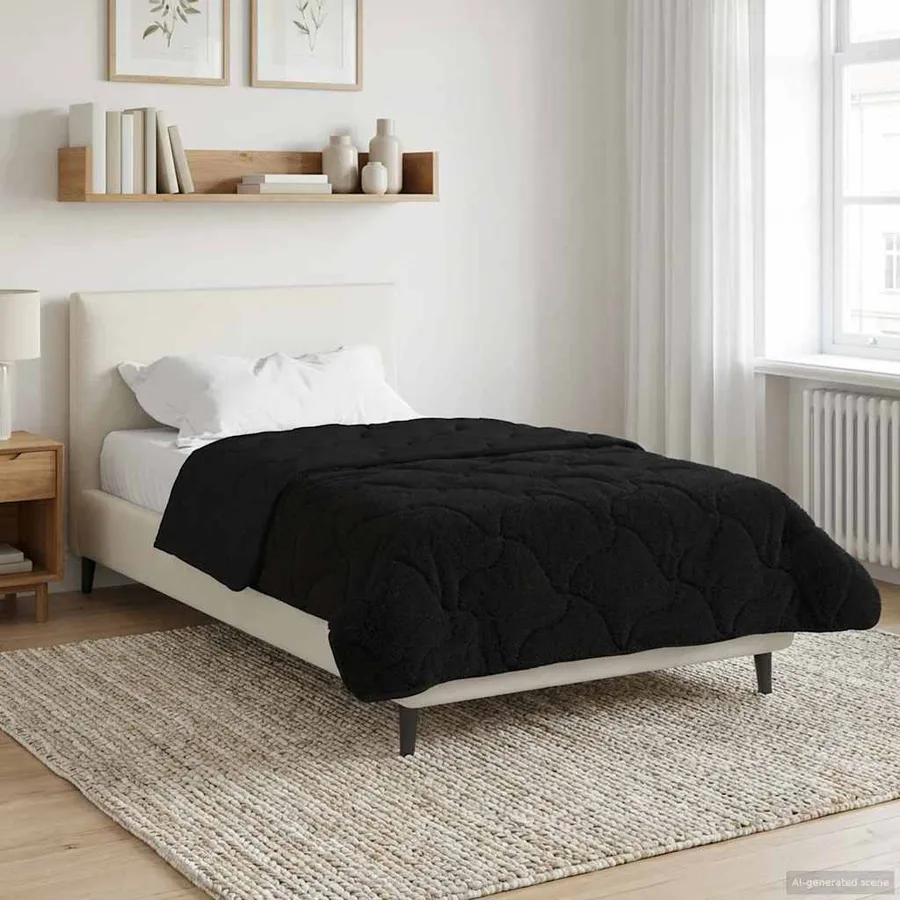 Duvet complet toute l'année Matelassé Noir 135 x 220 cm - 4