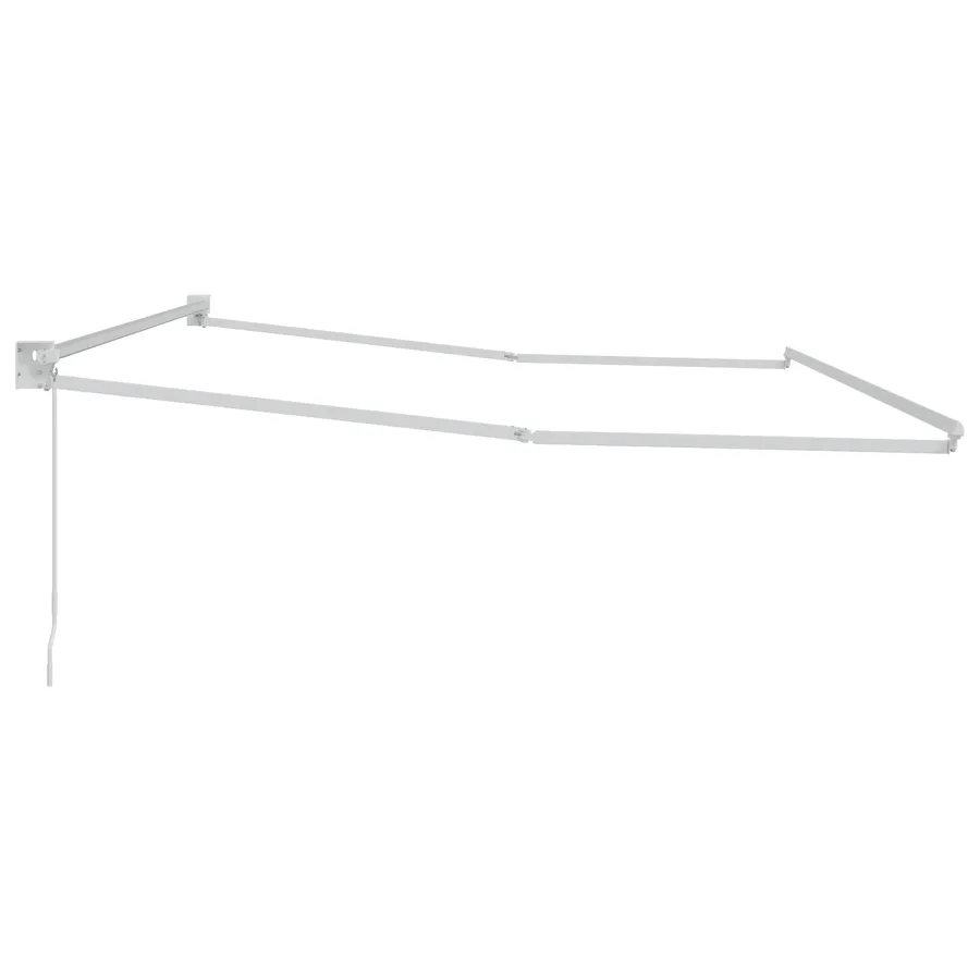 Cadre de store rétractable manuel Blanc 4 x 2 m Aluminium - 4