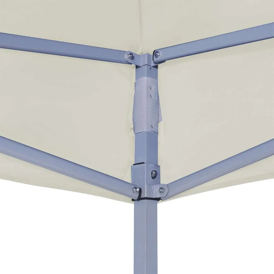 Toit de tente de réception 2x2 m Crème 270 g/m² - 4