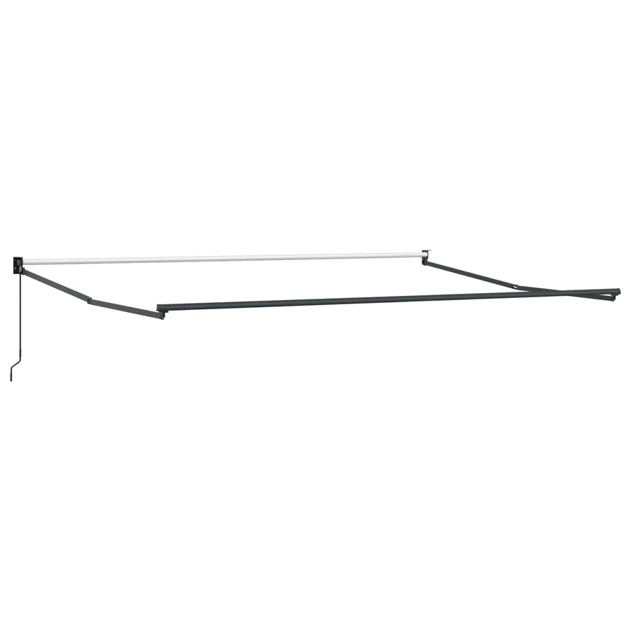 Cadre de store rétractable manuel Anthracite 4 x 2 m Aluminium - 2