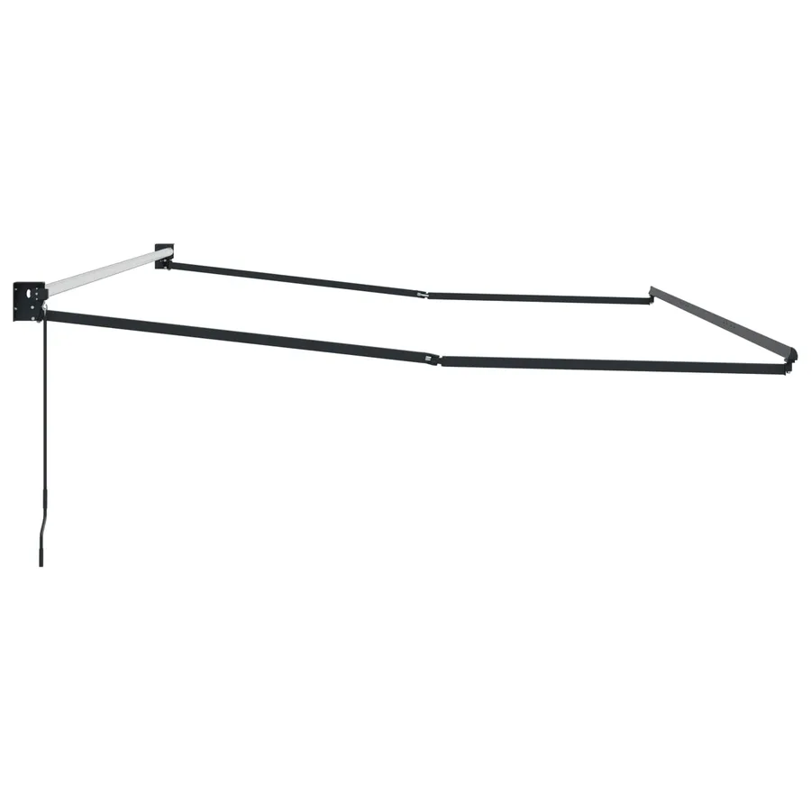 Cadre de store rétractable manuel Anthracite 4 x 2 m Aluminium - 4