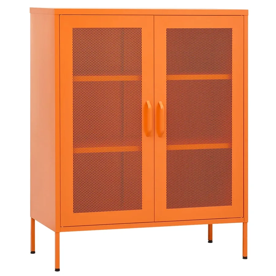 Storage cabinet Orange 80x35x101.5 cm Steel - 2