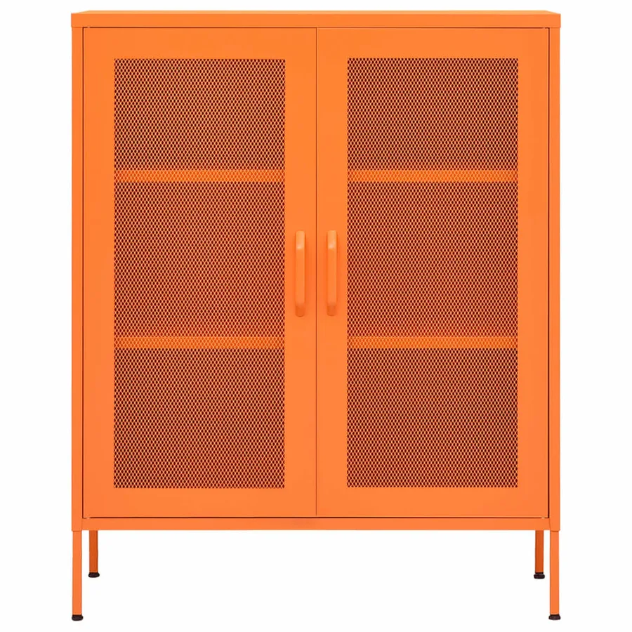 Armoire de rangement Orange 80x35x101,5 cm Acier - 3