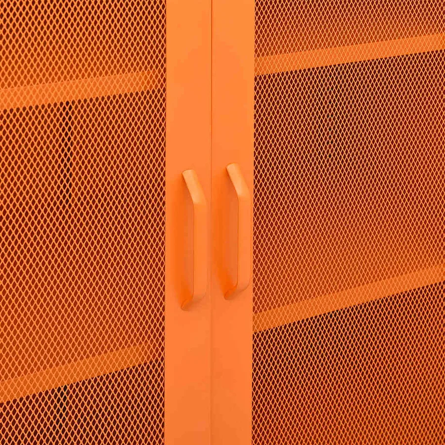 Storage cabinet Orange 80x35x101.5 cm Steel - 8